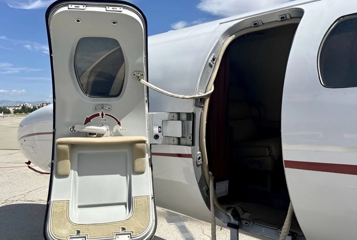 Cabin interior of a 1989 Cessna Citation II SN 550-0601.