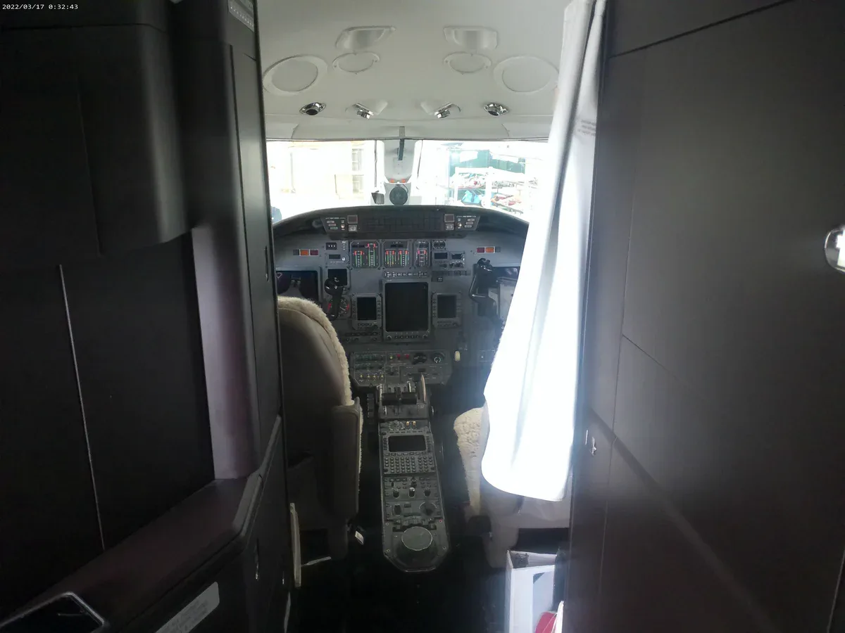 Cabin interior of a 2001 Cessna Citation Excel SN 560-5152.