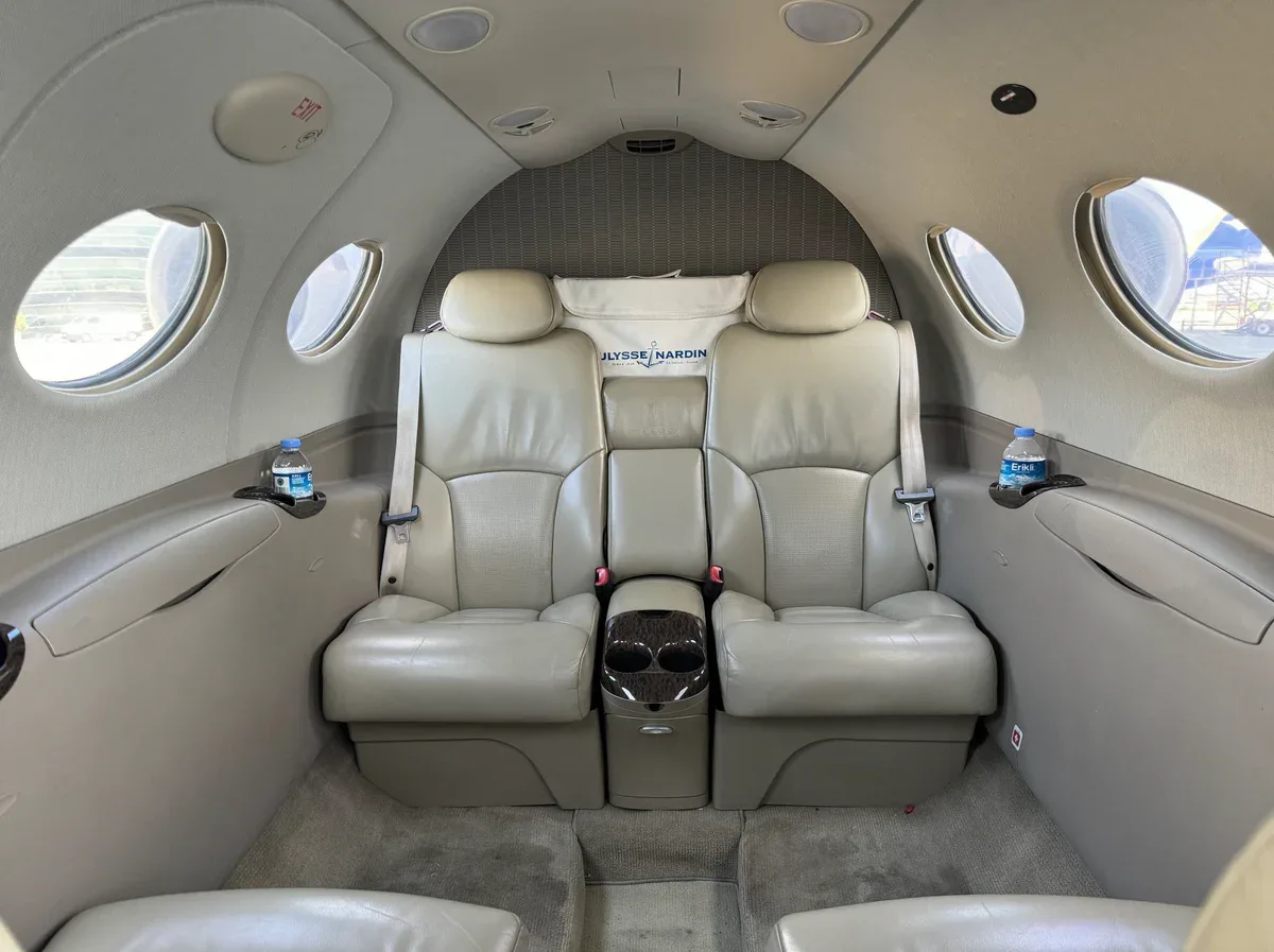 Cabin interior of a 2010 Cessna Citation Mustang SN 510-0330.