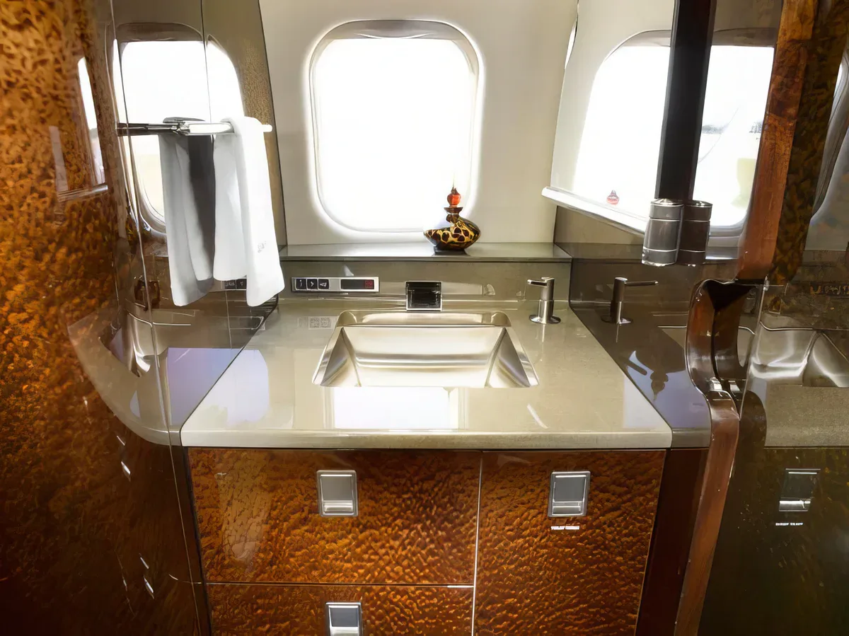 Cabin interior of a 2012 Learjet 60XR SN 420.