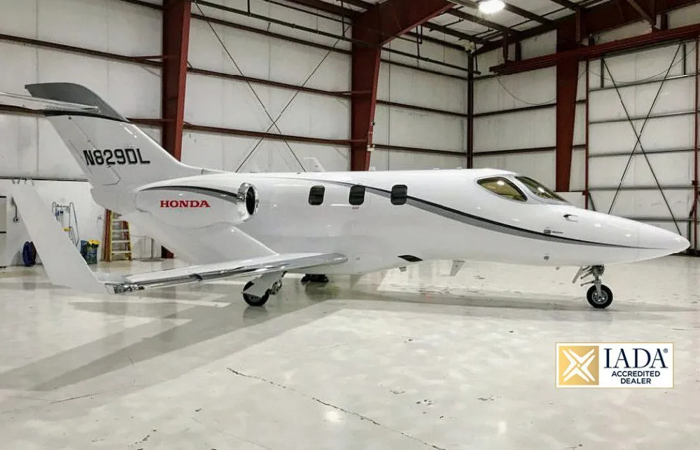 Exterior view of a 2017 HondaJet HA-420 SN 42000063, N829DL.