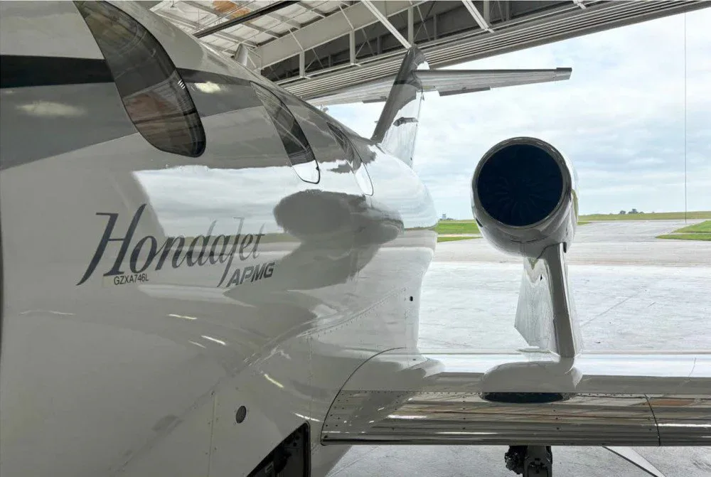 Exterior view of a 2017 HondaJet HA-420 SN 42000063, N829DL.