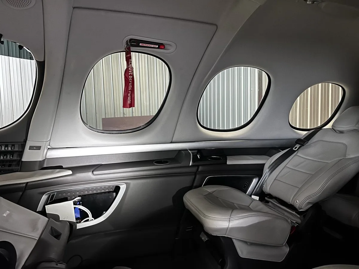 Cabin interior of a 2019 Cirrus Vision SF50 G2 SN 0102.