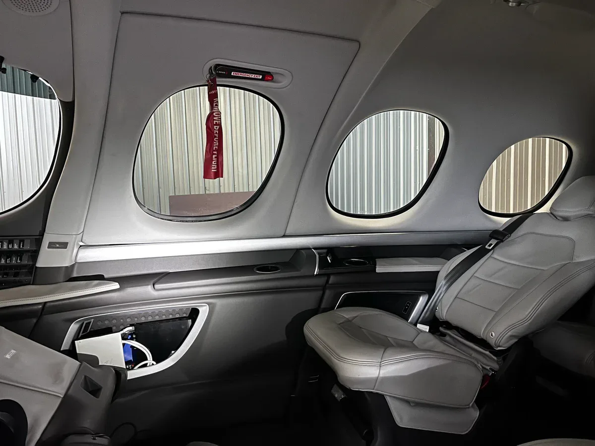 Cabin interior of a 2019 Cirrus Vision SF50 G2 SN 0102.