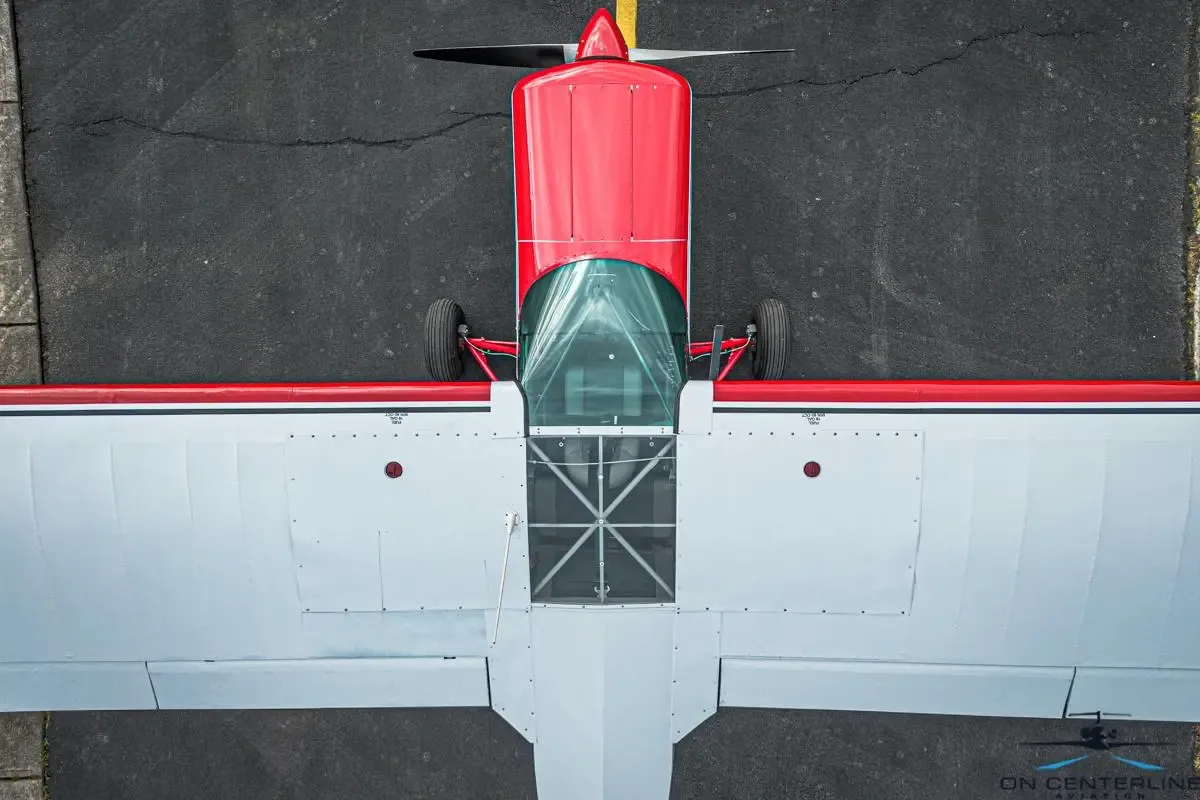 Engine detail of a 1947 Piper PA-12 Super Cruiser –.