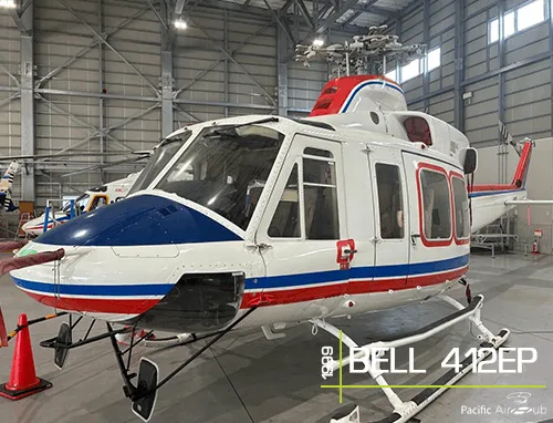 Exterior view of a 1999 Bell 412EP.