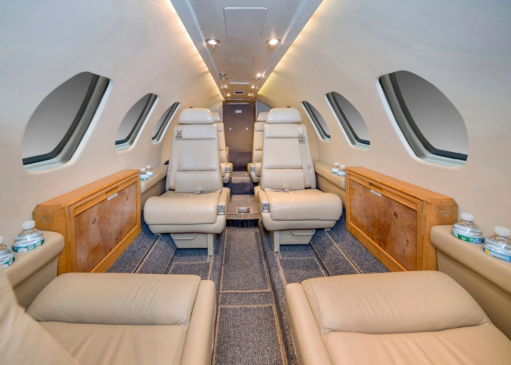 Cabin interior of a 1991 Cessna Citation V.