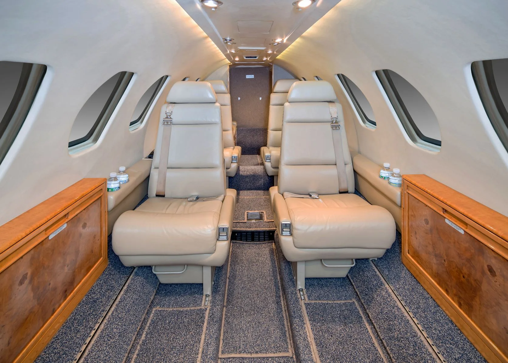 Cabin interior of a 1991 Cessna Citation V.