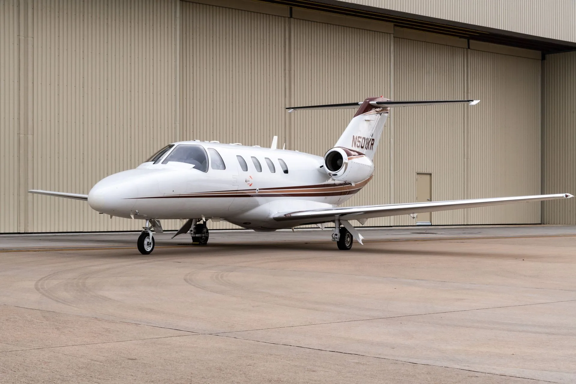 Exterior view of a 1993 Cessna CITATION 525.