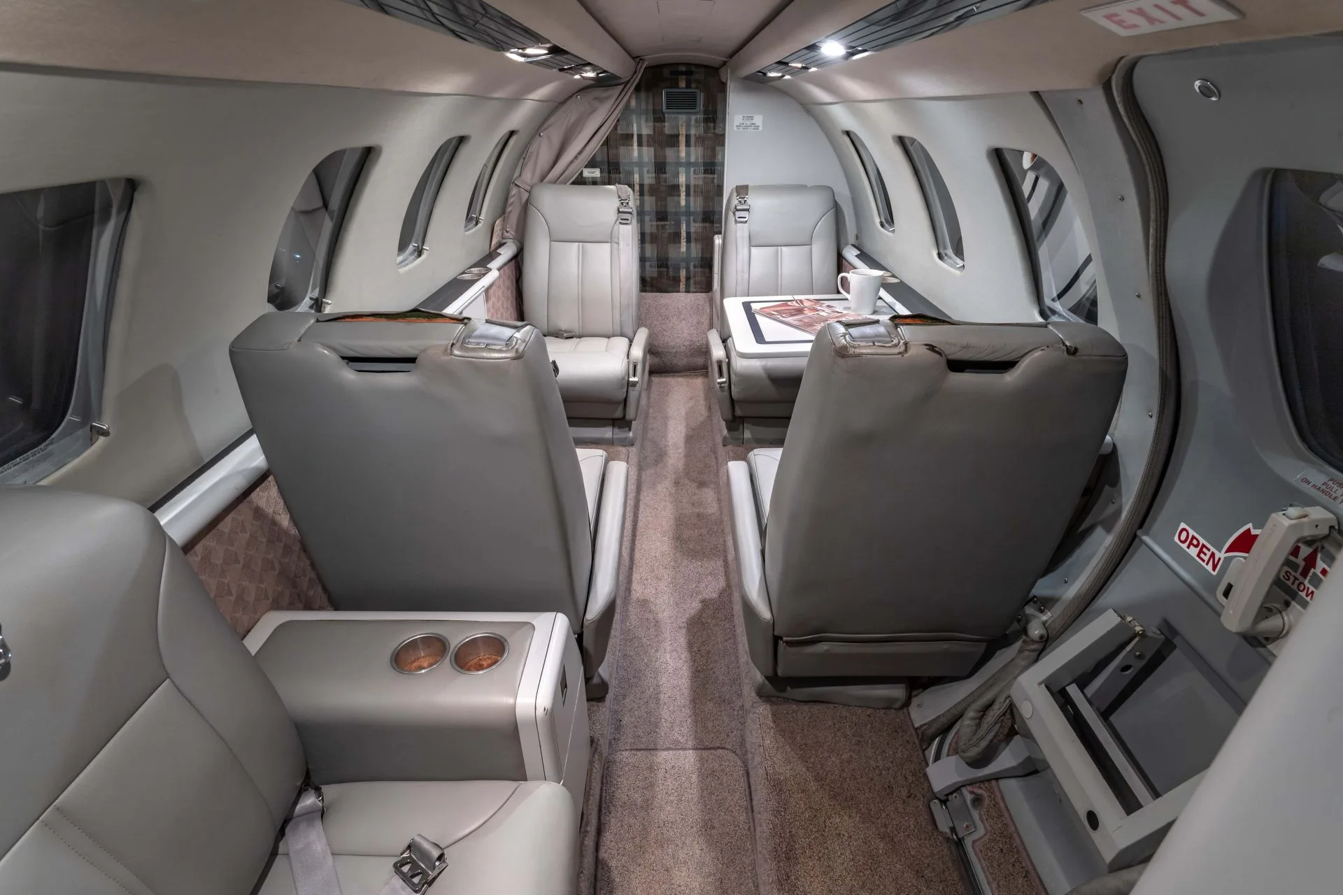 Cabin interior of a 1993 Cessna CITATION 525.