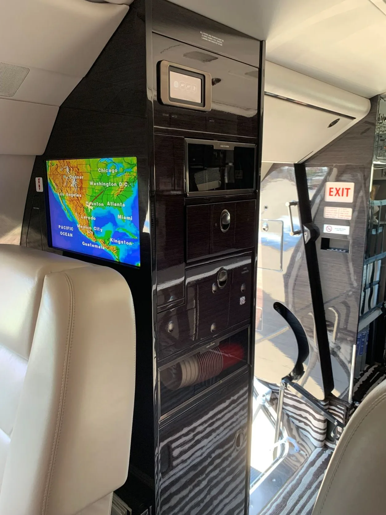 Cabin interior of a 2002 Dassault FALCON 50EX.
