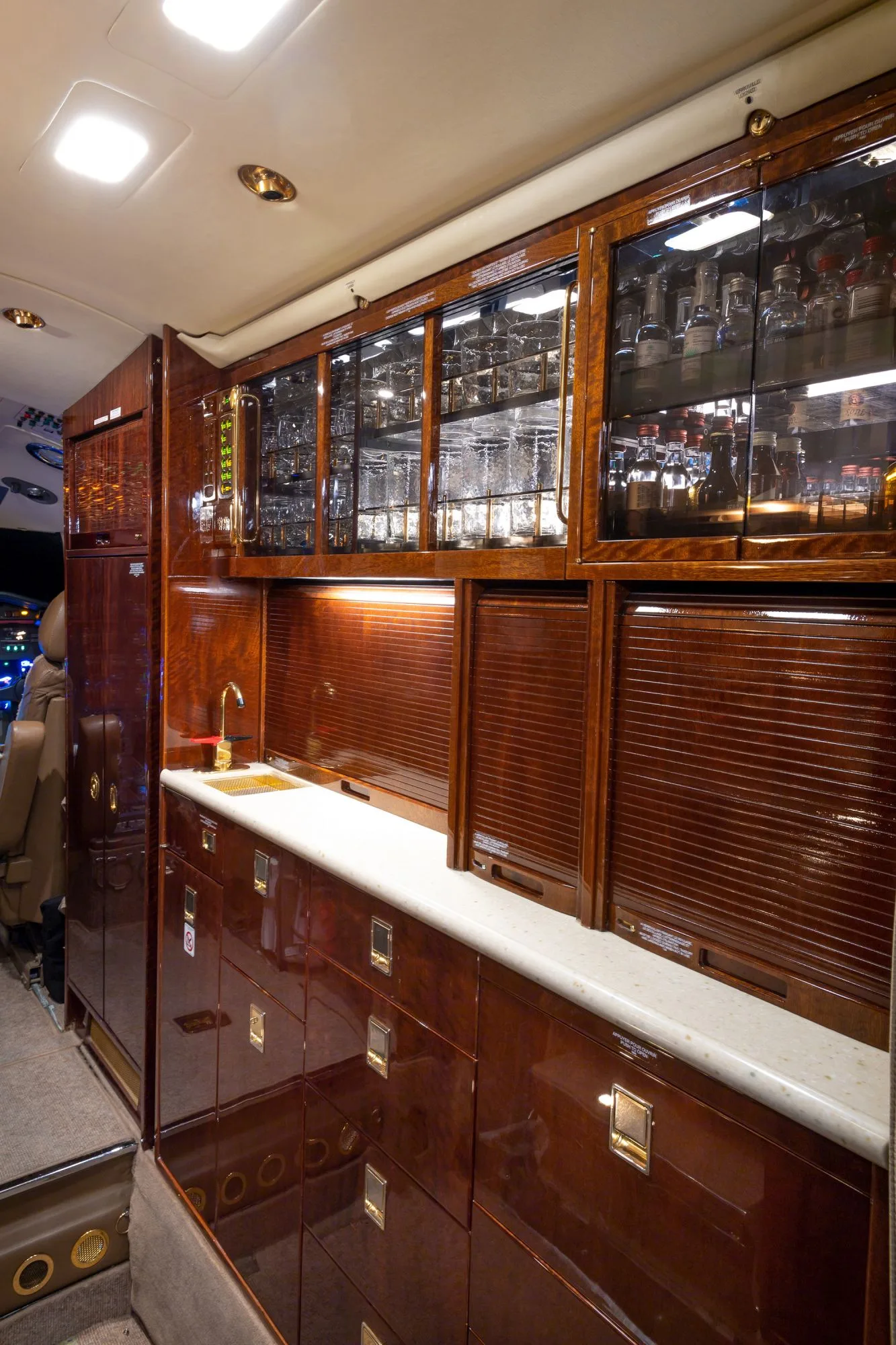 Cabin interior of a 2004 Dassault FALCON 50EX.