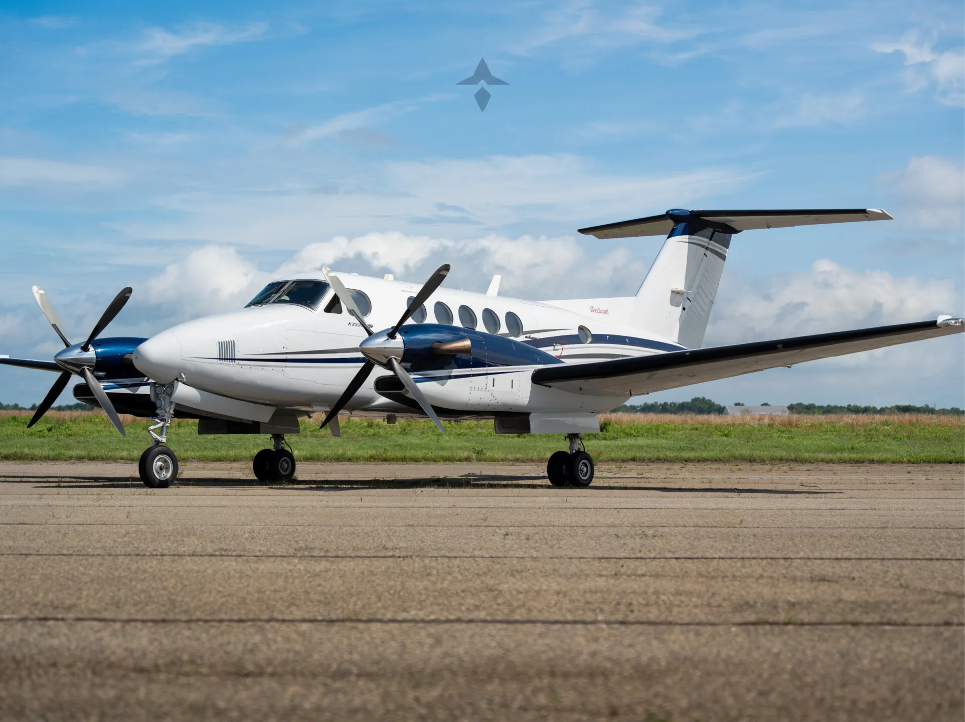 Exterior view of a 1992 Beechcraft King Air 300LW.