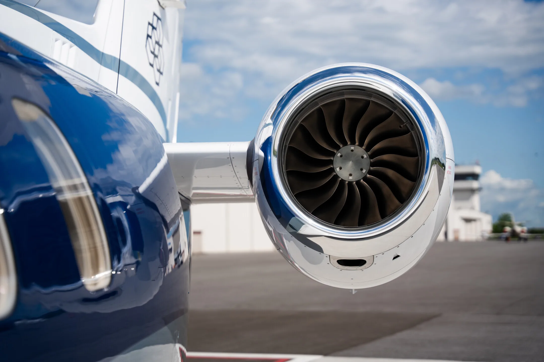 Engine detail of a 2018 Pilatus.