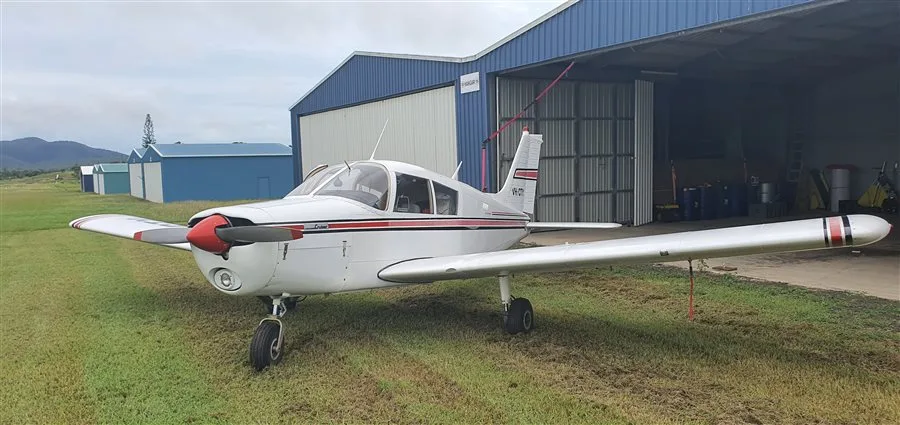 Exterior view of a 1972 Piper Cherokee 140, VH-CTY.