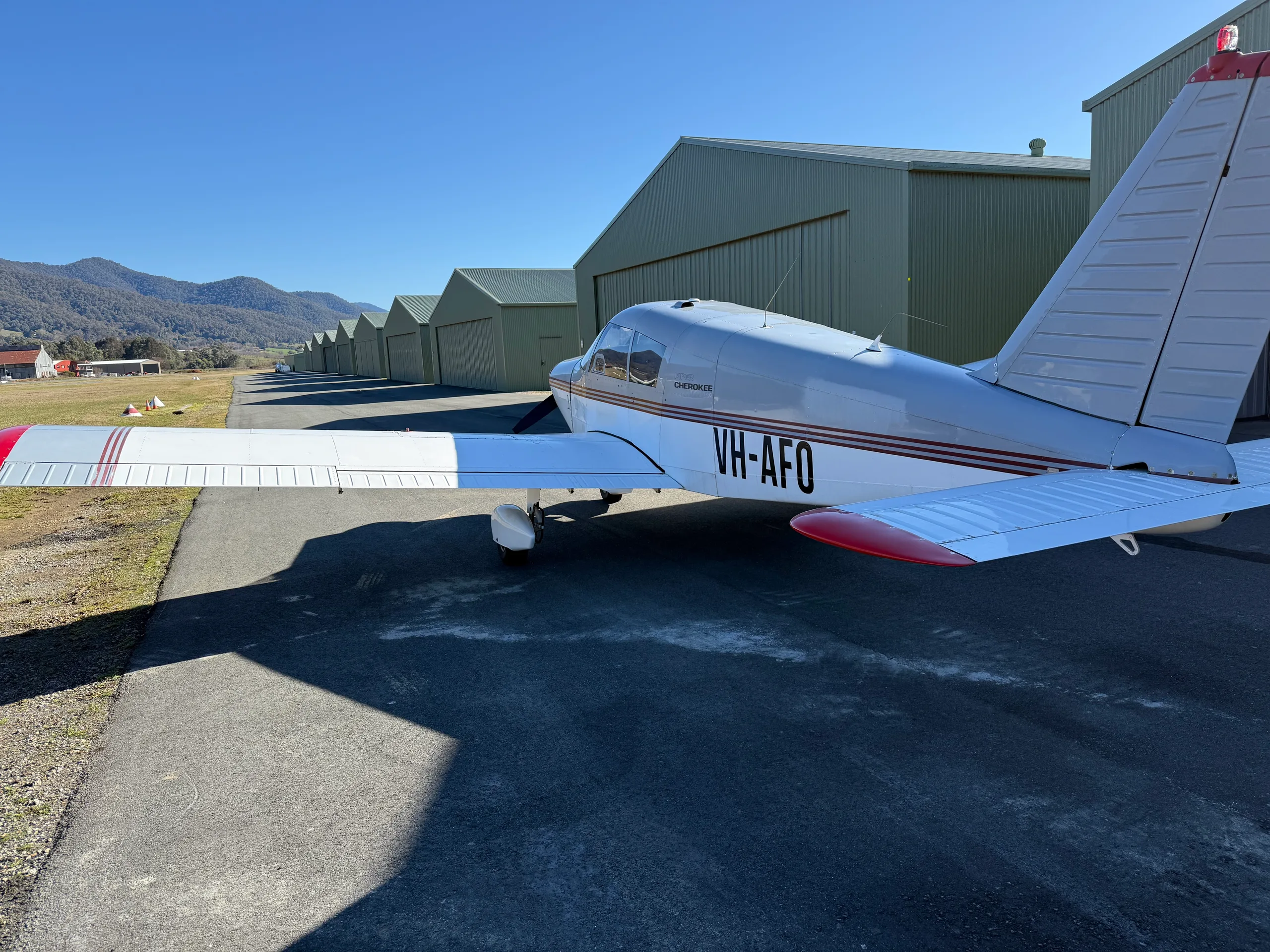 Exterior view of a 1979 Piper Dakota, ZK-FMS.