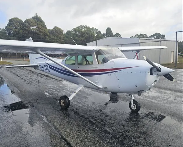 Exterior view of a 1981 Cessna 182 RG, ZK-ETX.