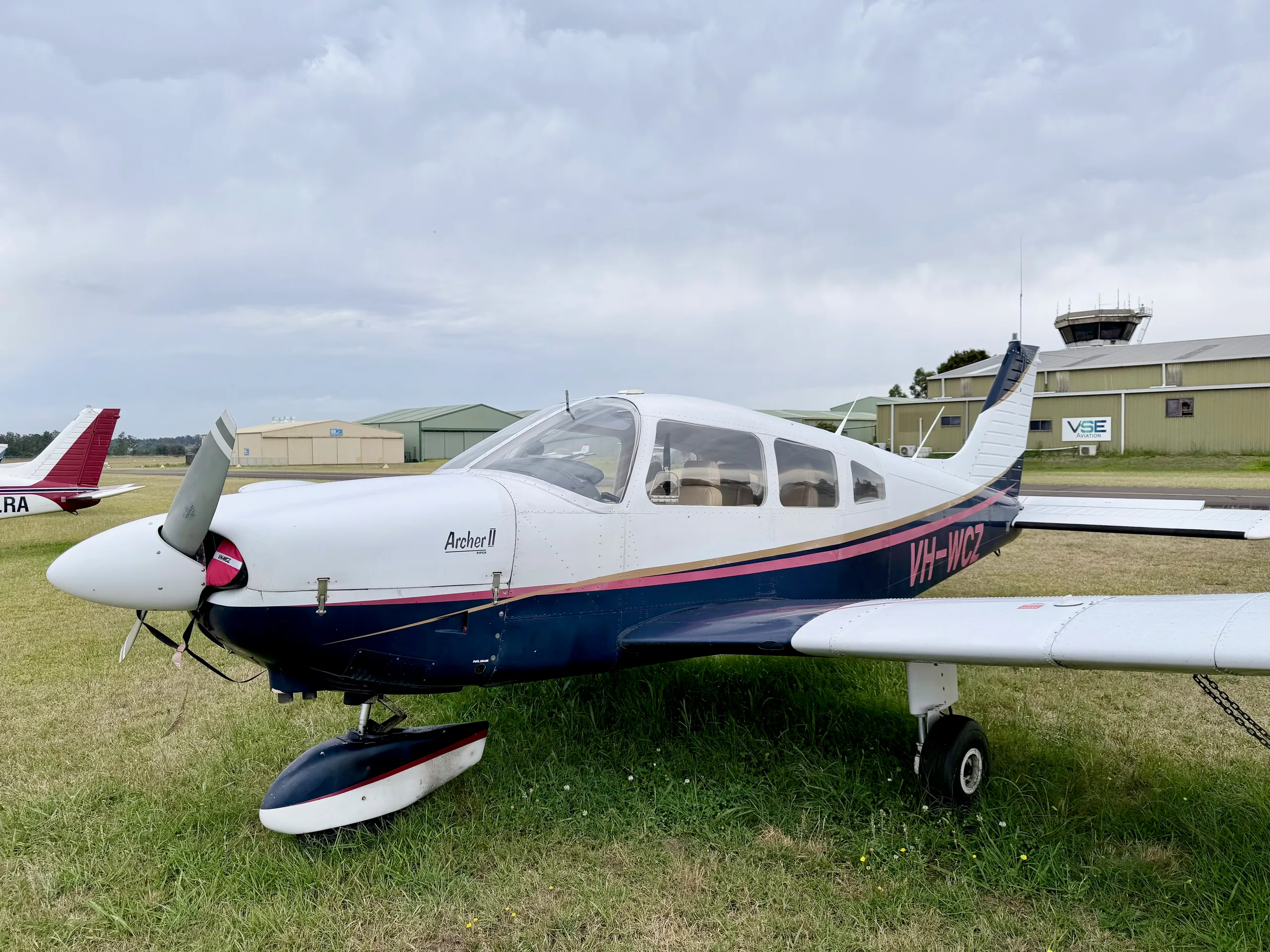 Exterior view of a 1981 Piper Warrior II, VH-PCN.