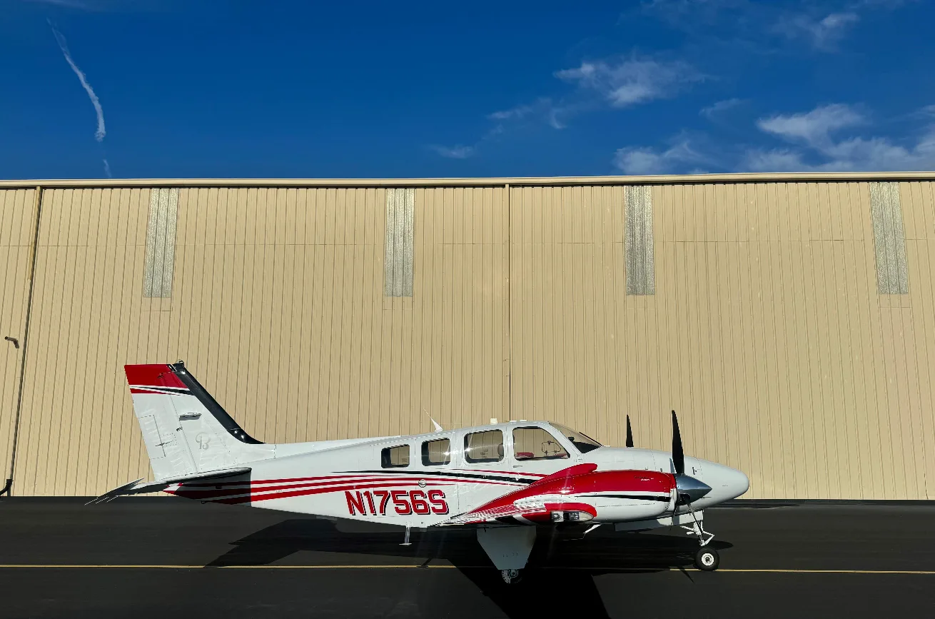 Exterior view of a 2007 Beechcraft Baron G58 | Aircraft Listing | Plane Sales USA.