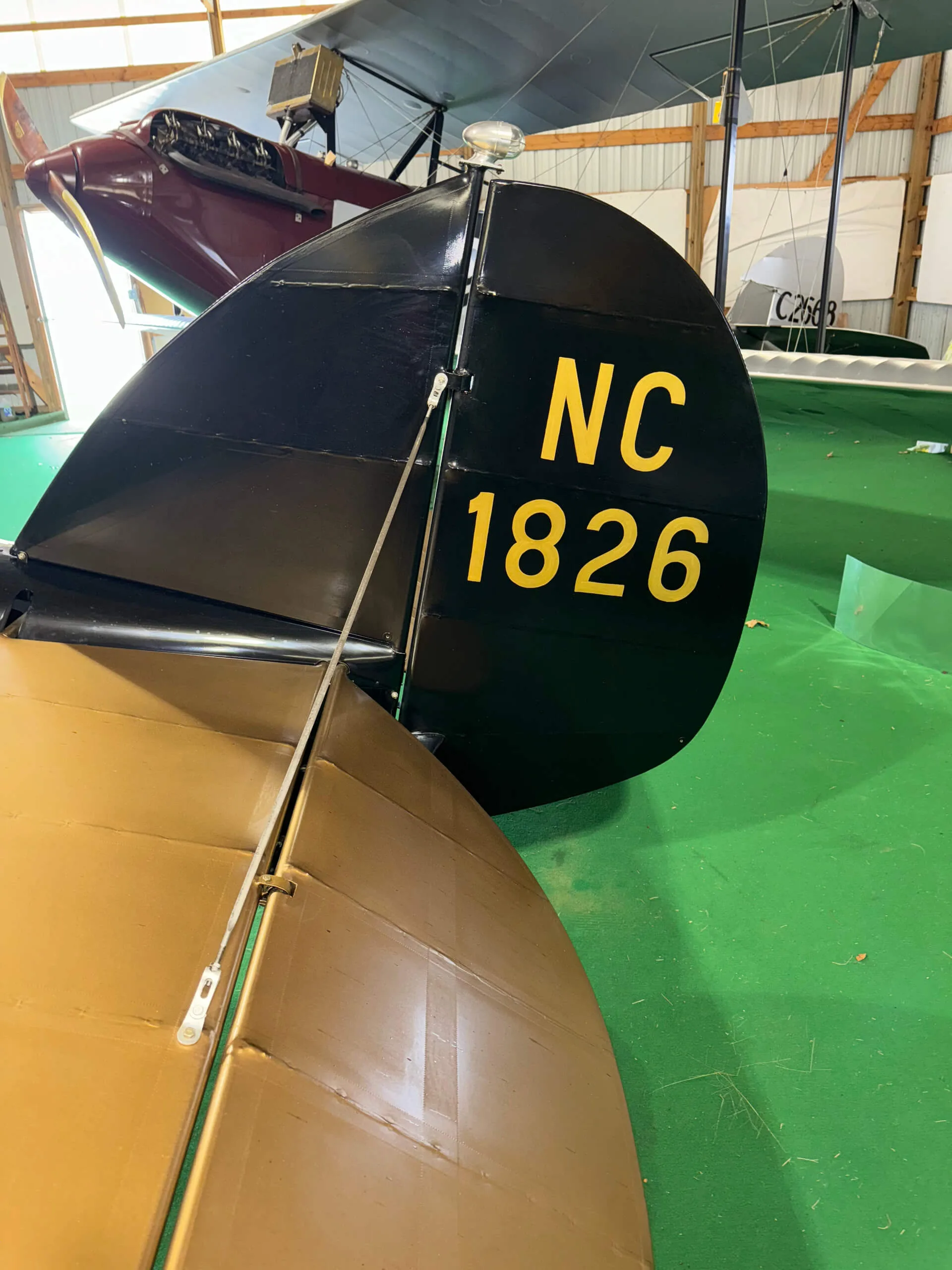 Engine detail of a 1927 Waco ASO.