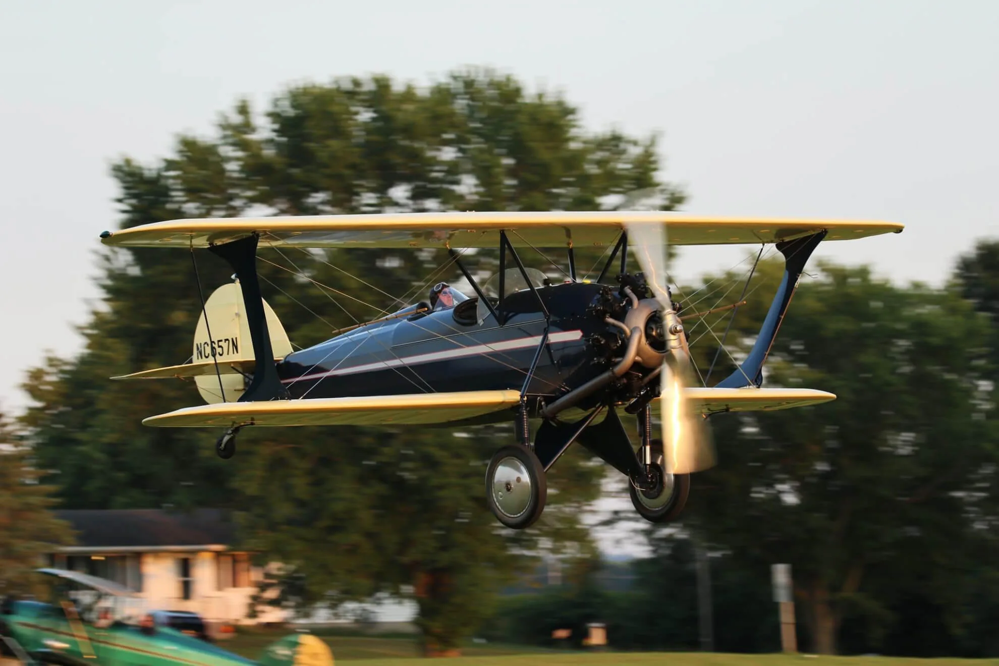 Marketing image of a 1929 Waco CTO Taperwing.