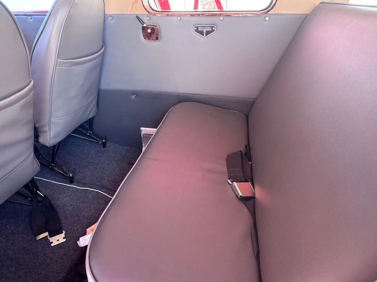 Cabin interior of a 1936 Waco ZQC-6 Custom Cabin Waco.