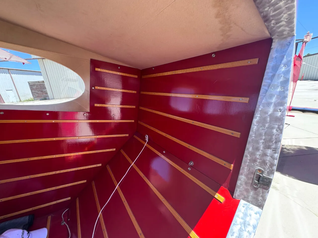 Cabin interior of a 1936 Waco ZQC-6 Custom Cabin Waco.