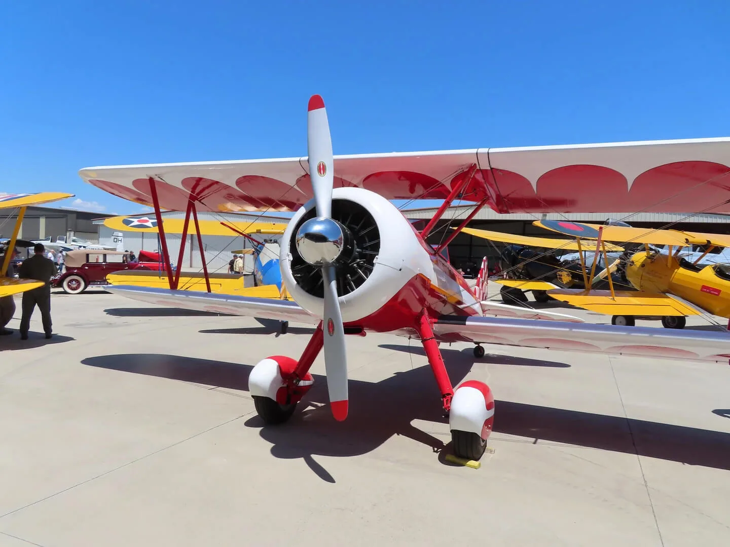 Exterior view of a 1941 Boeing A75N1 Stearman.