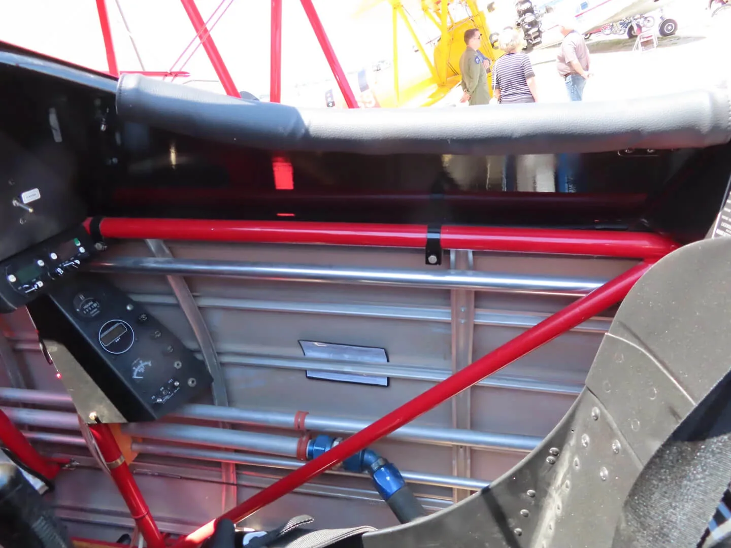 Engine detail of a 1941 Boeing A75N1 Stearman.