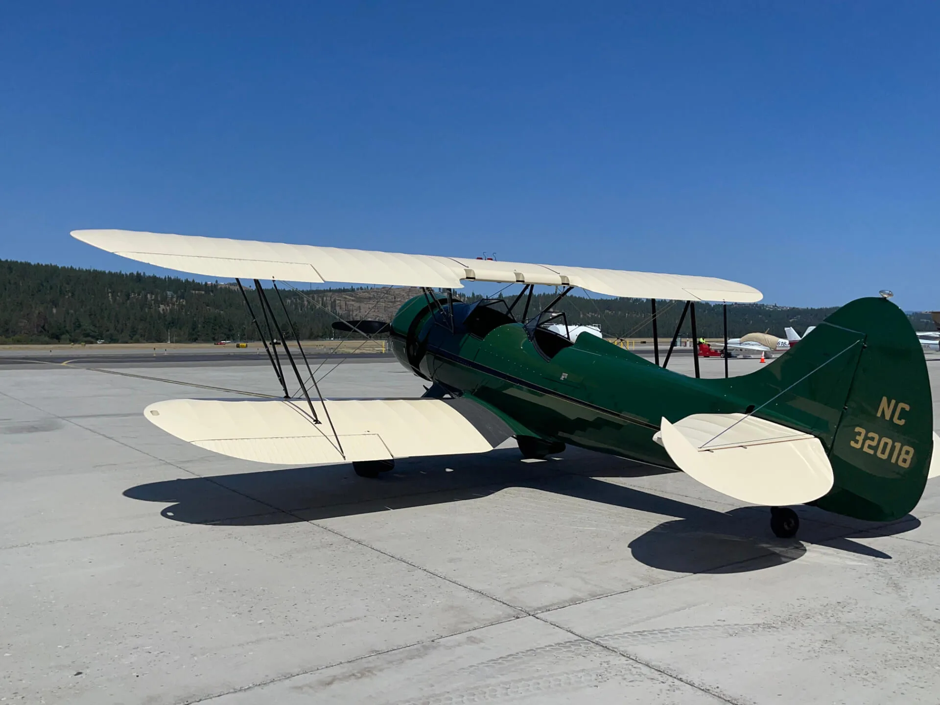 Exterior view of a 1941 Waco UPF-7.