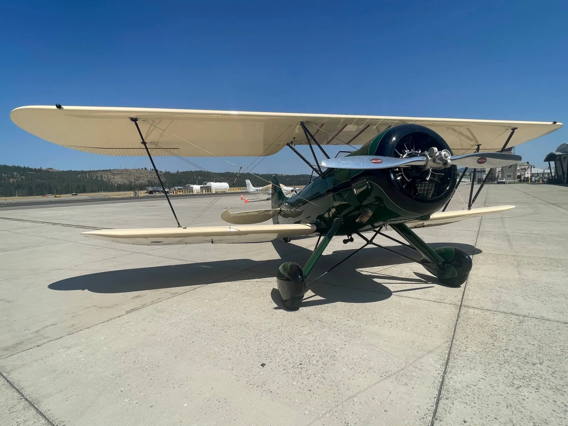 Exterior view of a 1941 Waco UPF-7.