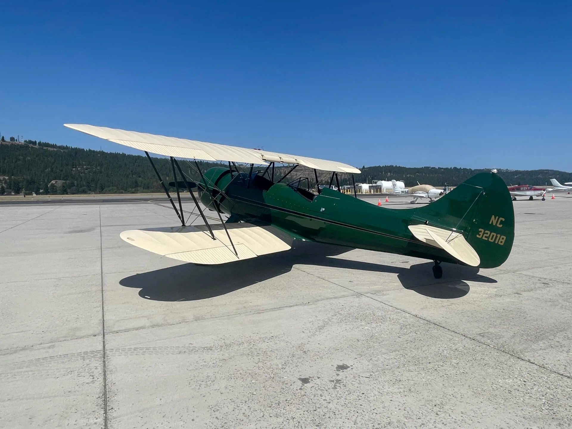 Exterior view of a 1941 Waco UPF-7.