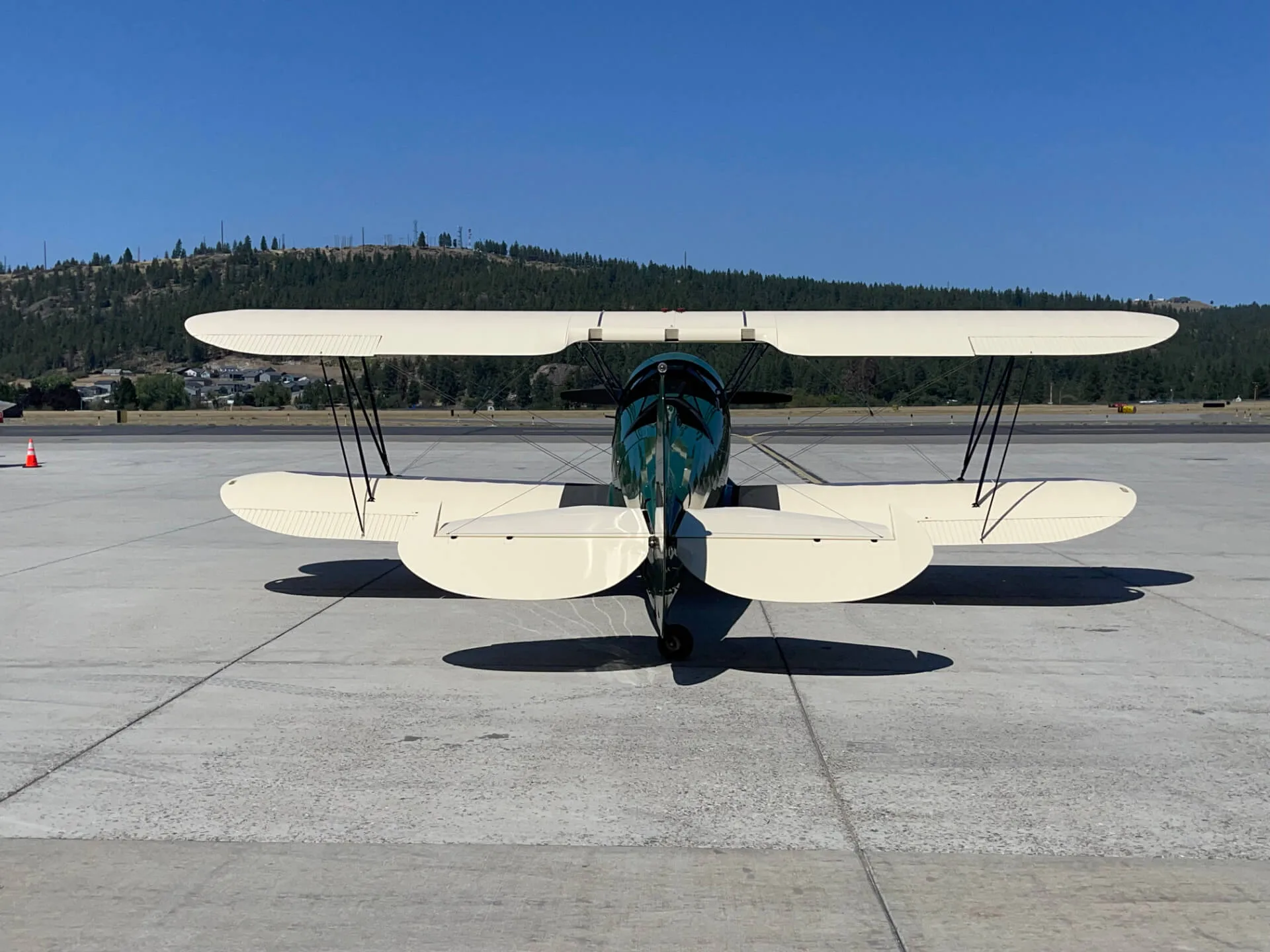 Exterior view of a 1941 Waco UPF-7.