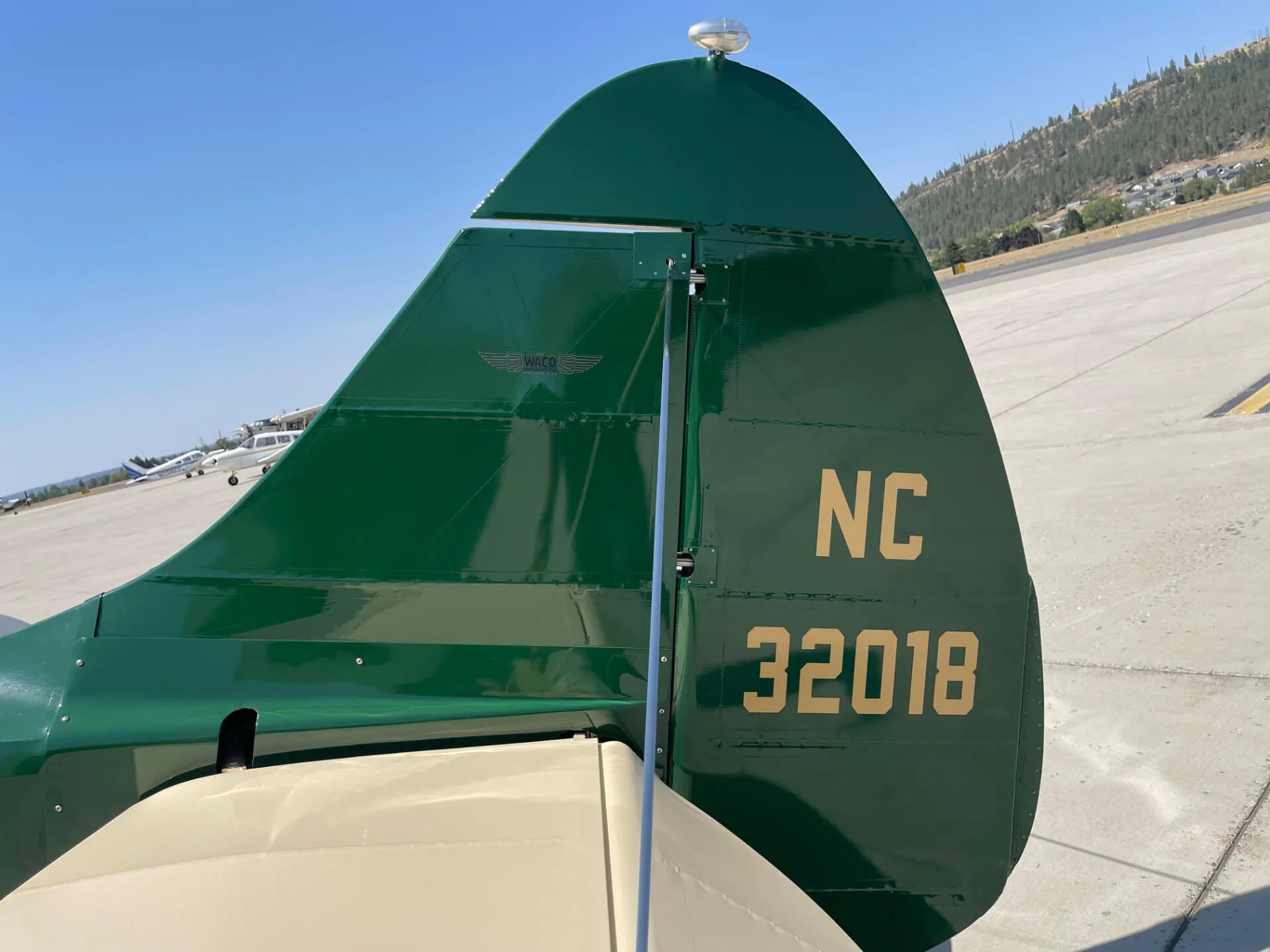 Exterior view of a 1941 Waco UPF-7.