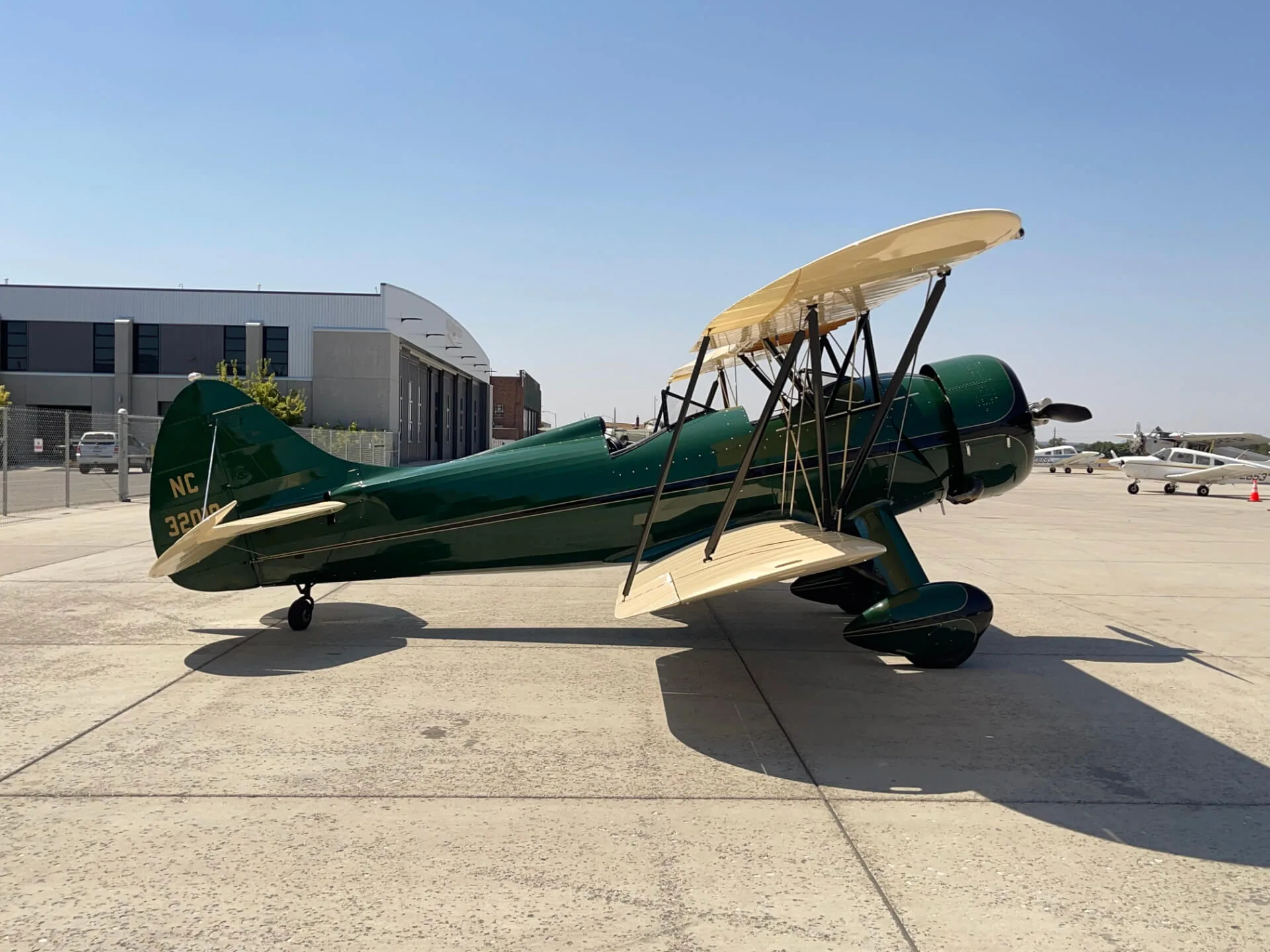 Exterior view of a 1941 Waco UPF-7.