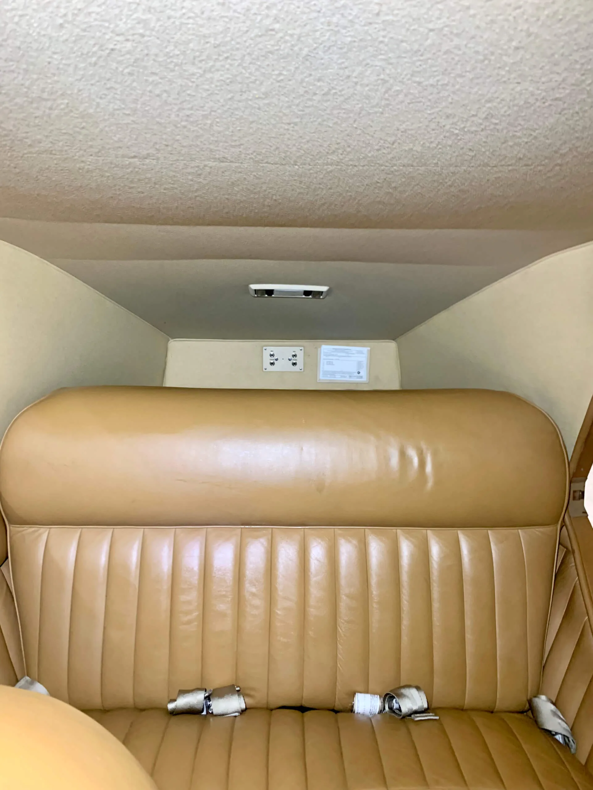 Cabin interior of a 1943 Beechcraft D-17S Staggerwing.