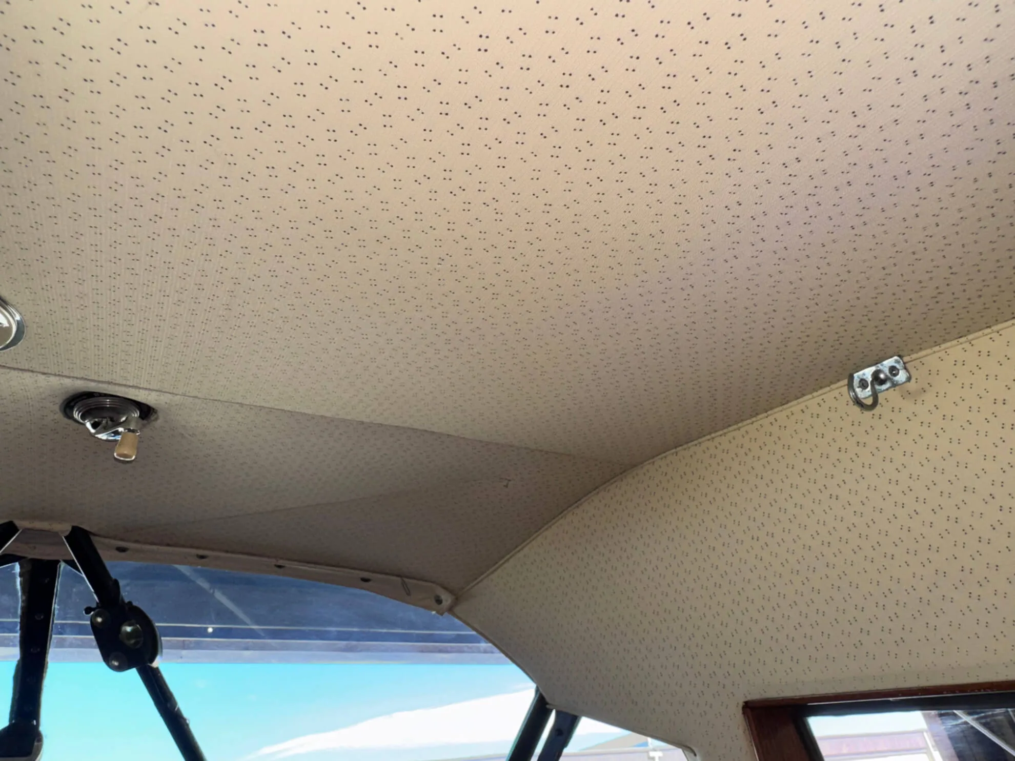 Cabin interior of a 1943 Beechcraft Staggerwing.