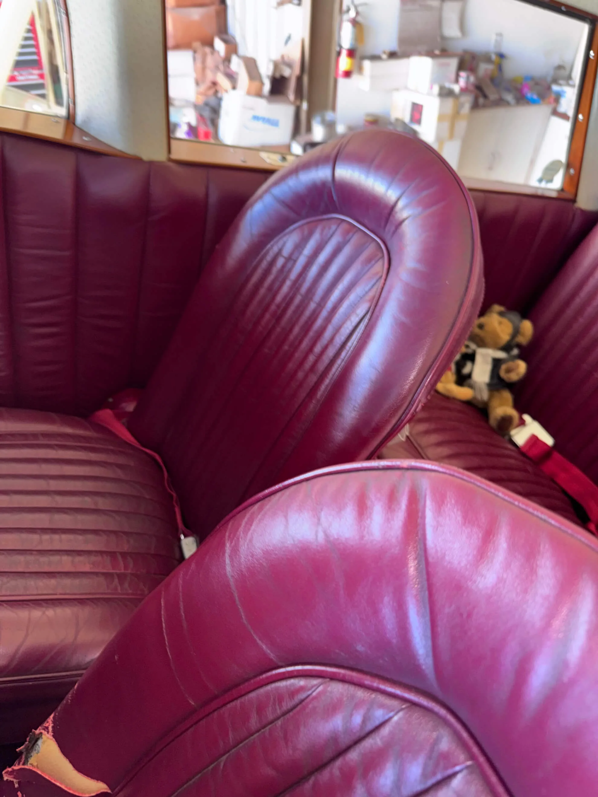 Cabin interior of a 1943 Beechcraft Staggerwing.