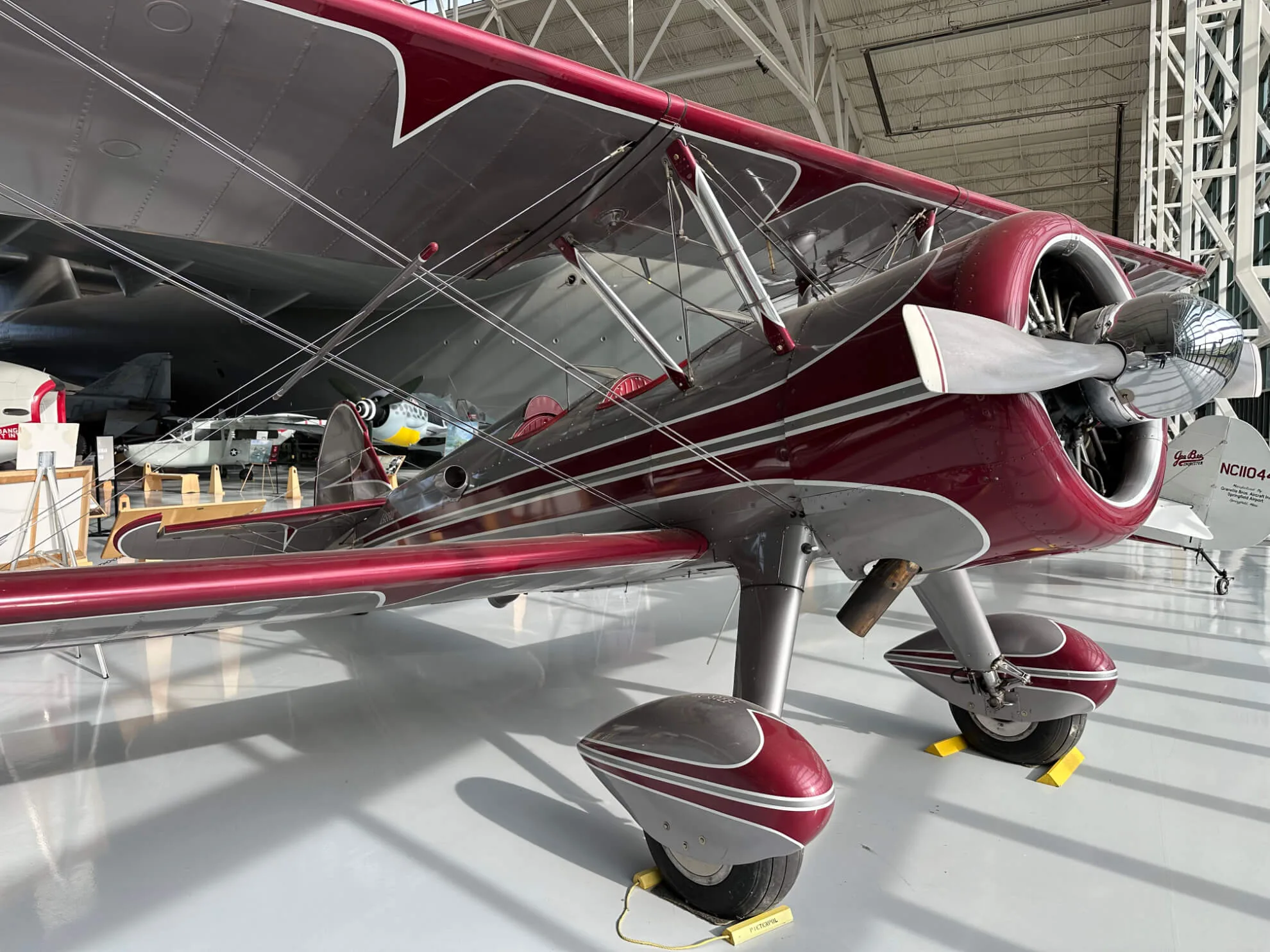 Marketing image of a 1943 Boeing E-75 Stearman.