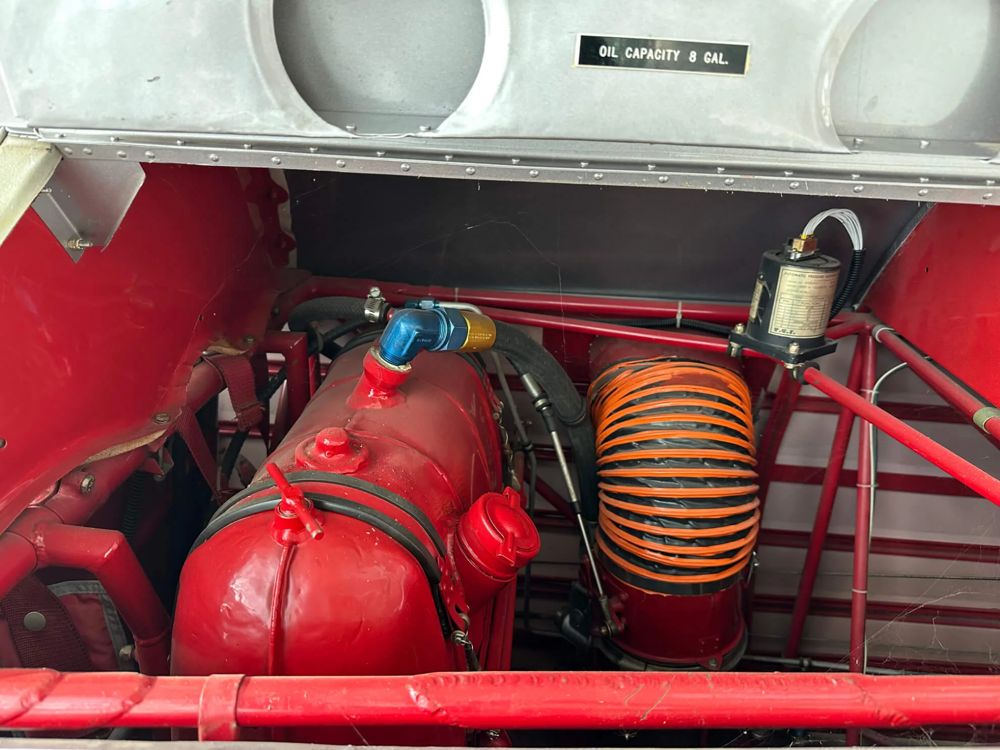 Engine detail of a 1943 Boeing E-75 Stearman.