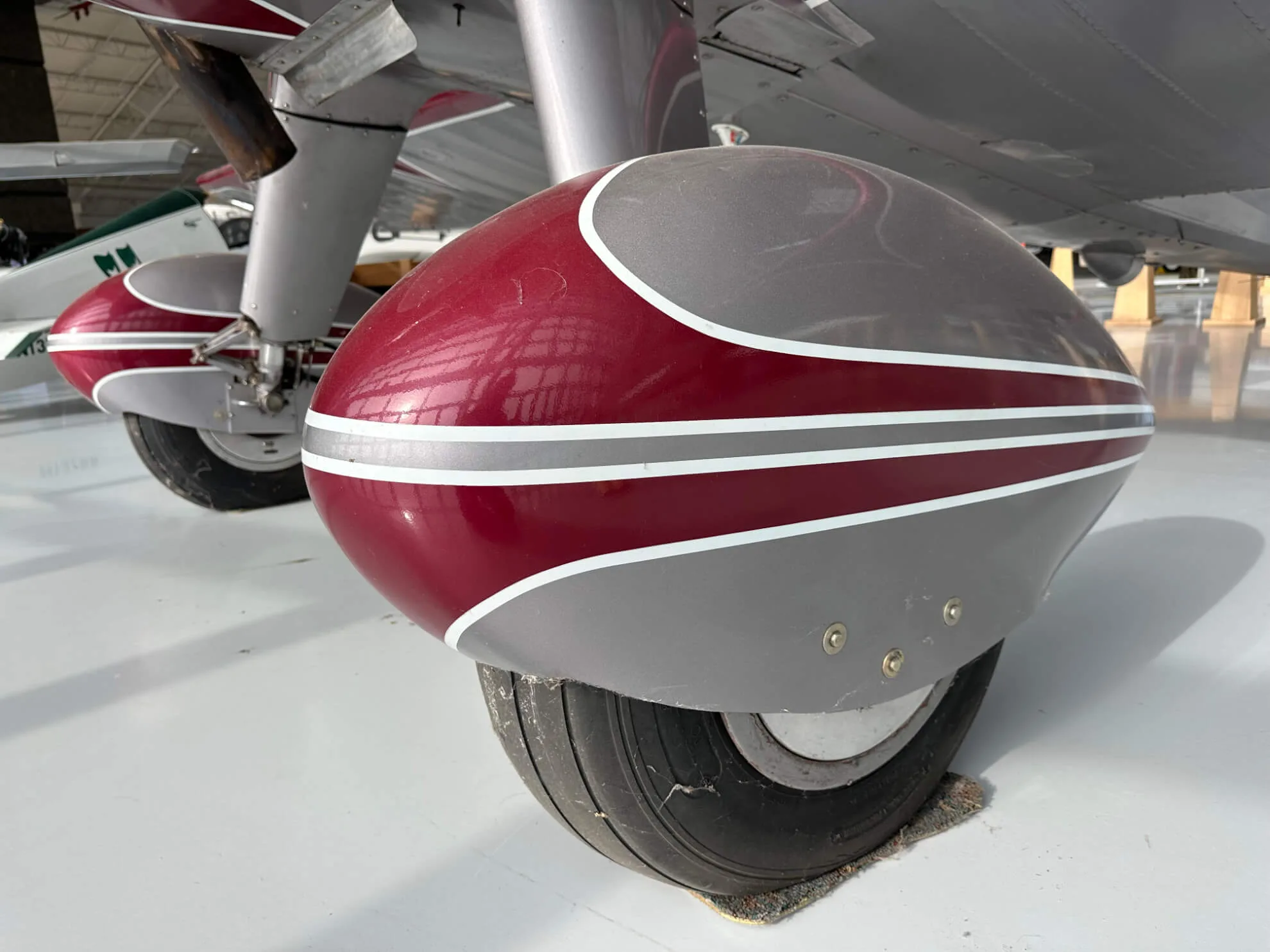 Engine detail of a 1943 Boeing E-75 Stearman.
