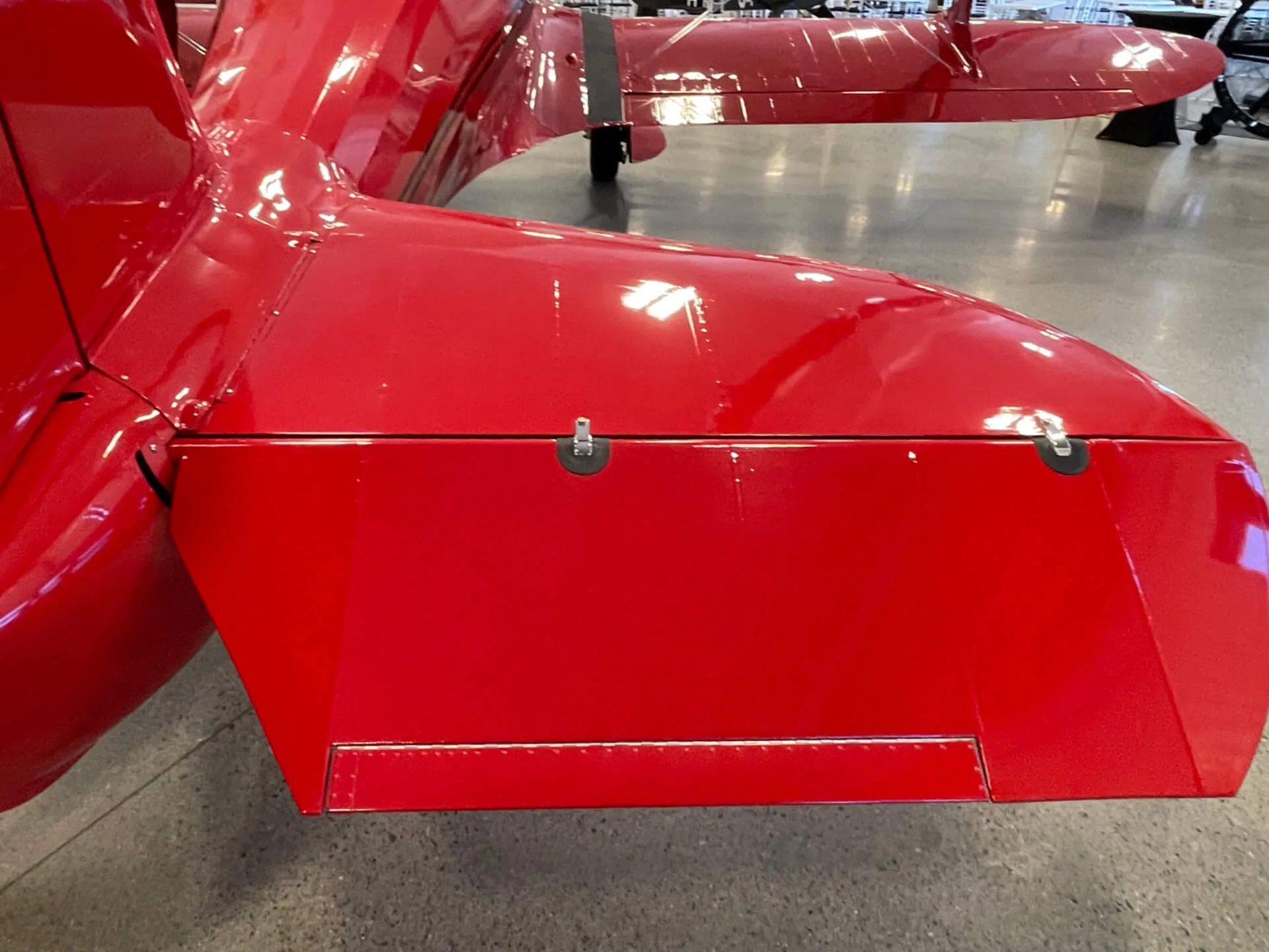 Engine detail of a 1944 Beech D-17S Staggerwing.