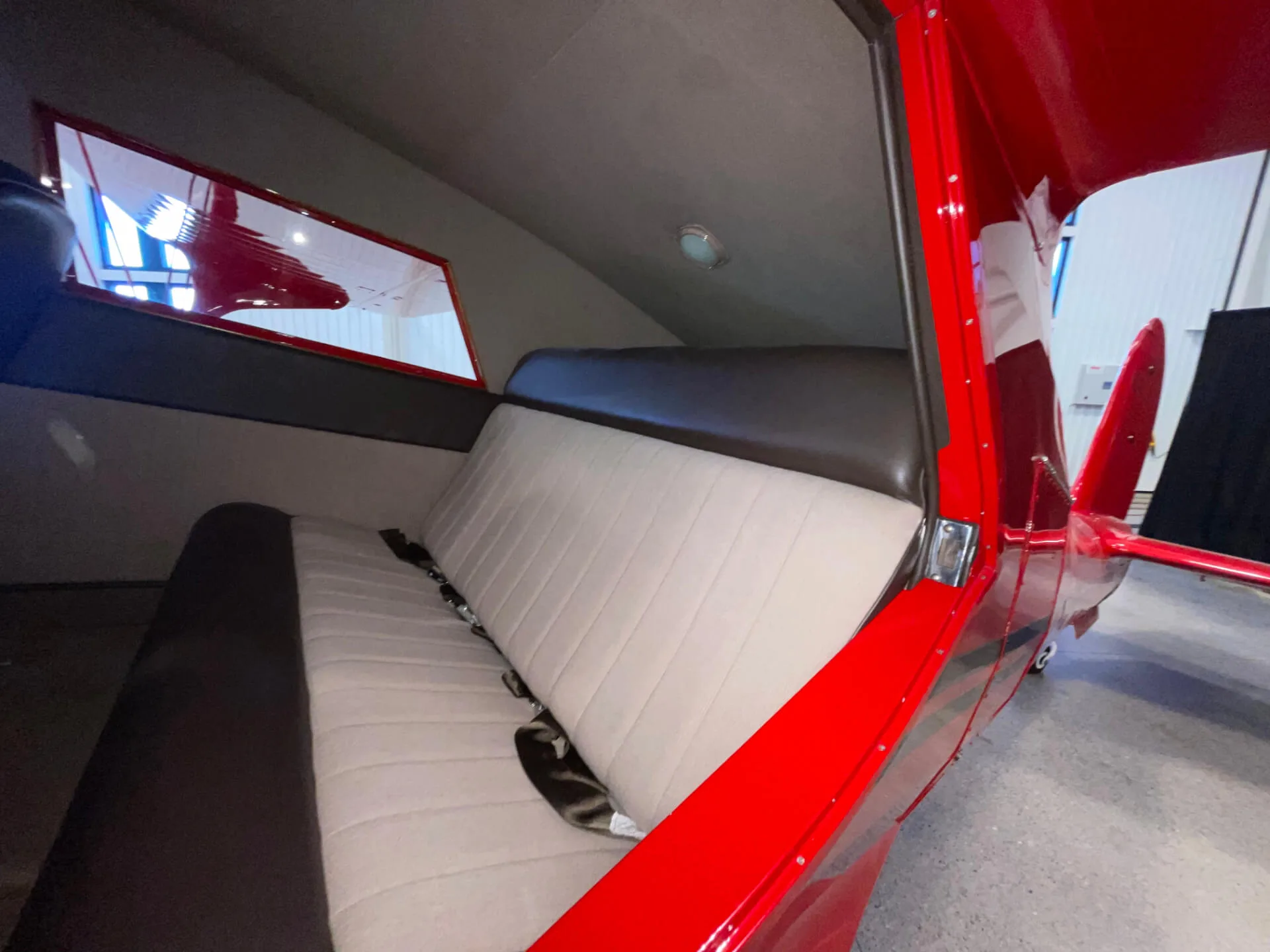 Cabin interior of a 1944 Beech D-17S Staggerwing.
