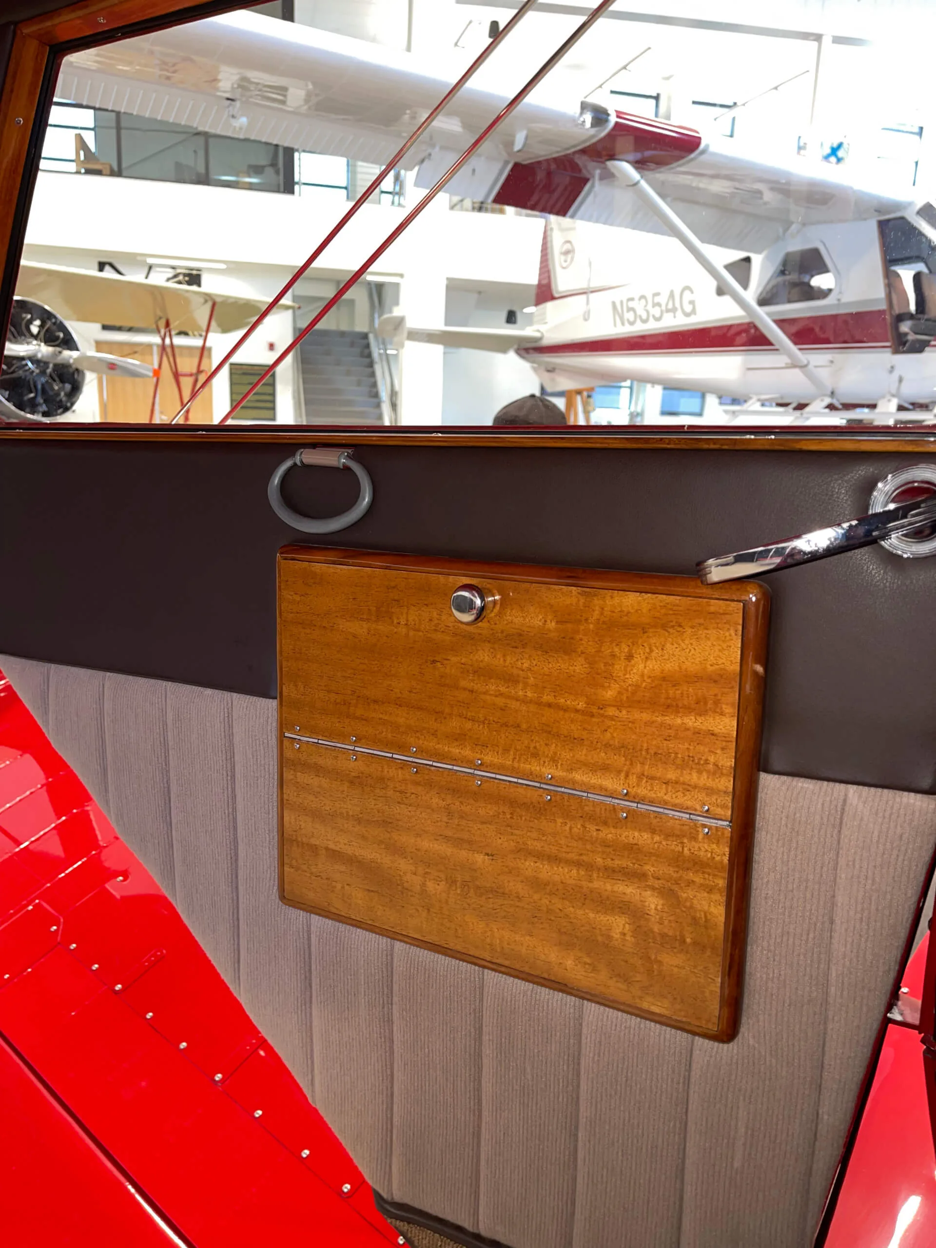 Cabin interior of a 1944 Beech D-17S Staggerwing.