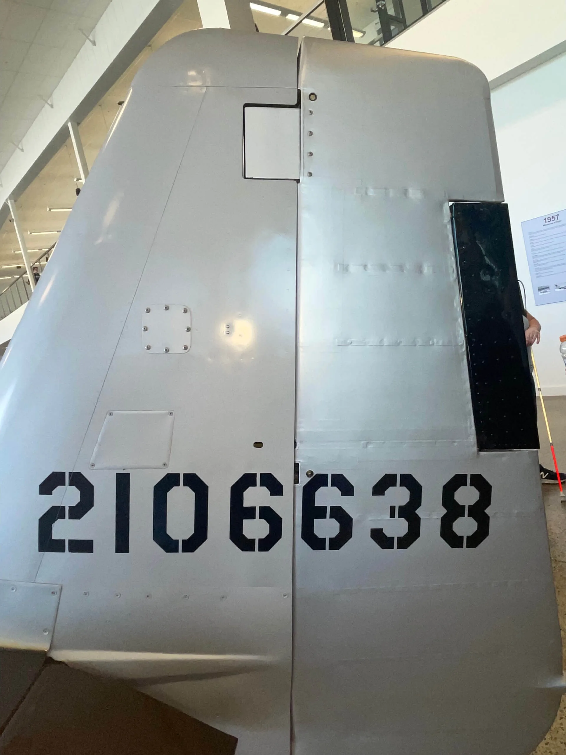 Cockpit and instrument panel of a 1943 North American P-51B Mustang “Impatient Virgin”.