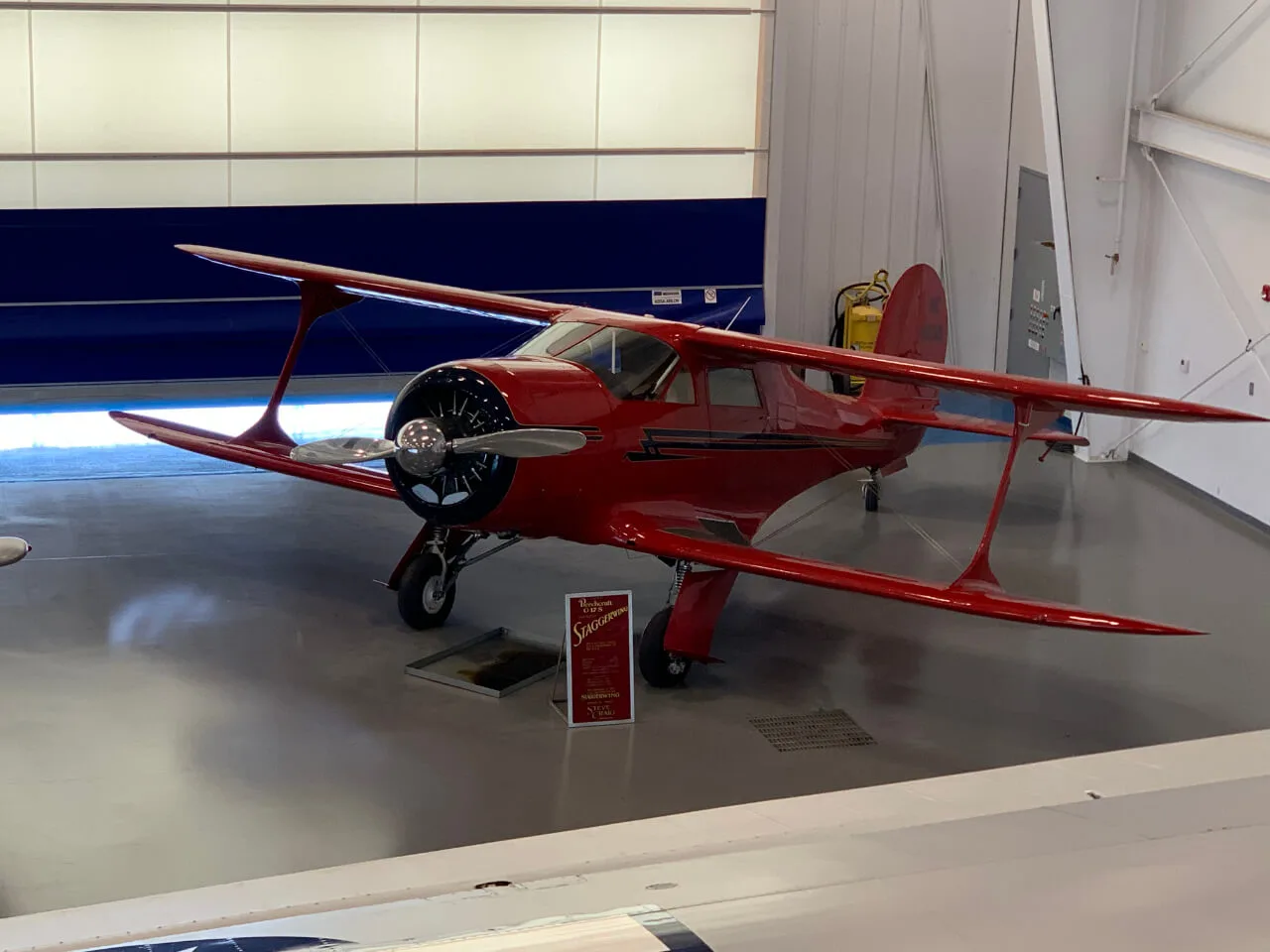 Exterior view of a 1946 Beechcraft, G-17S.