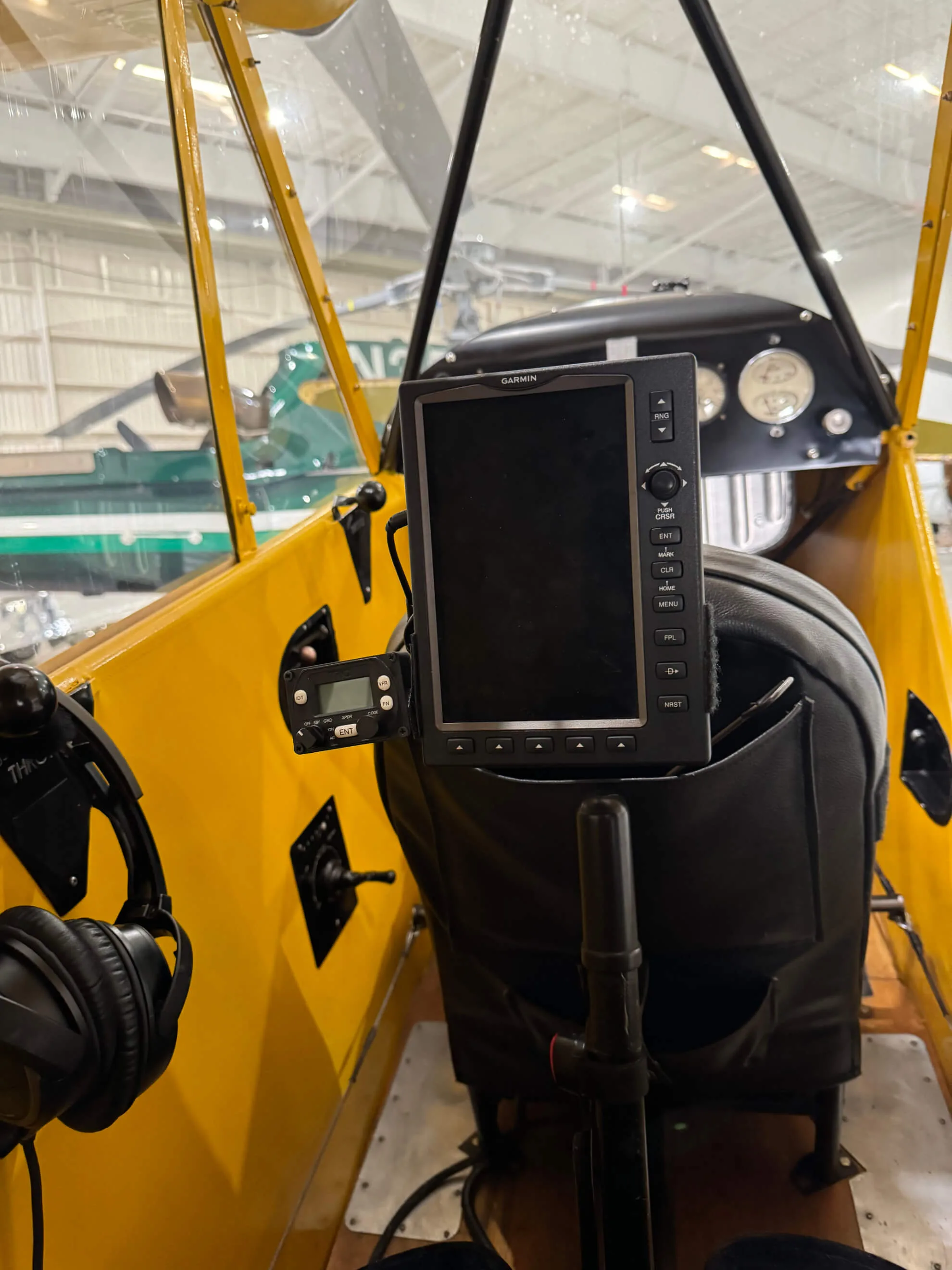 Avionics suite of a 1946 Piper J-3C-65 Cub.