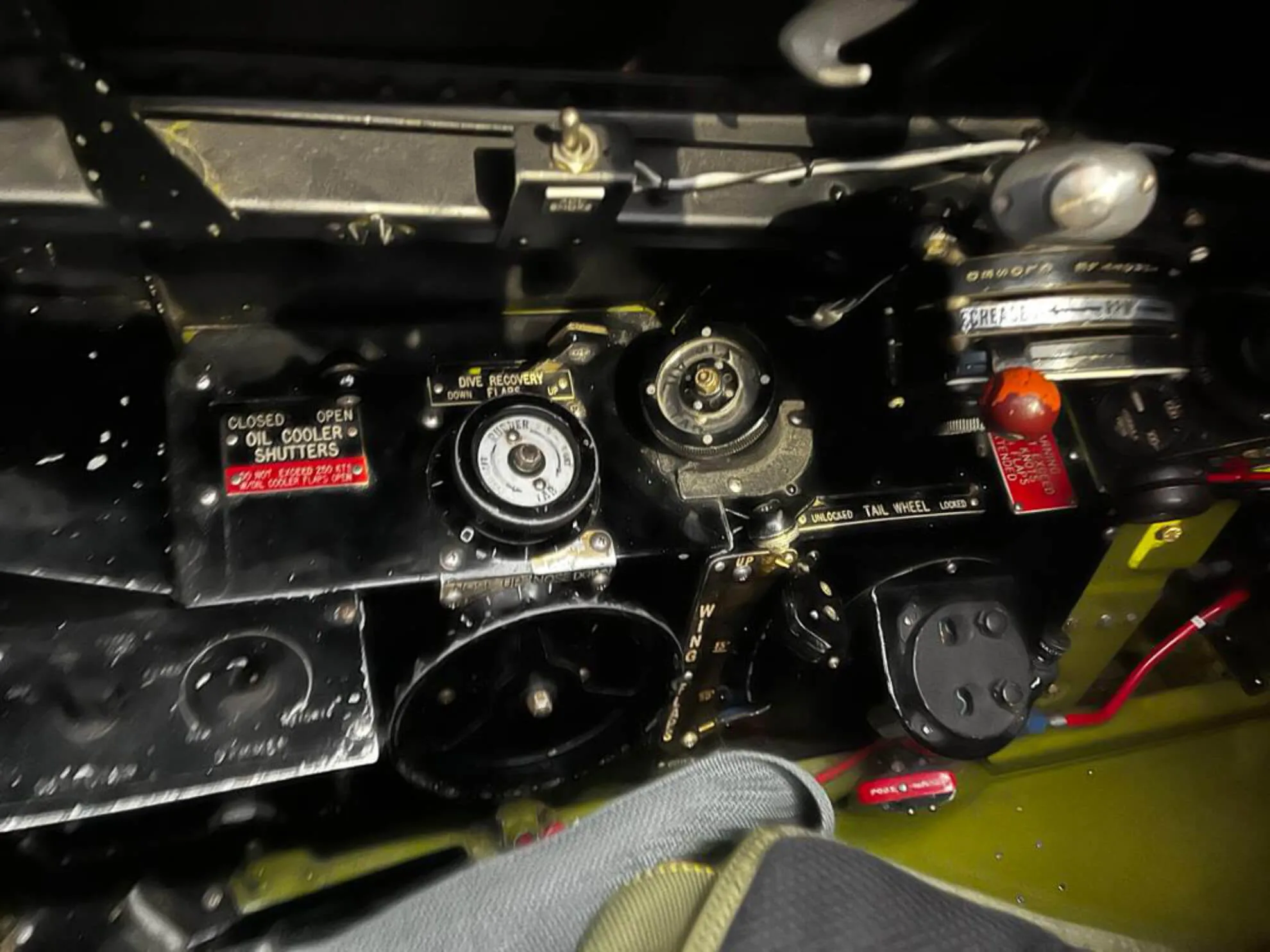 Engine detail of a 1947 Grumman F8F-2 Bearcat.