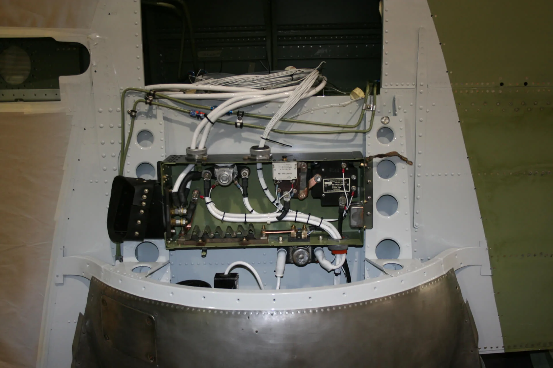 Cockpit and instrument panel of a 1950 Grumman G-73 Mallard.