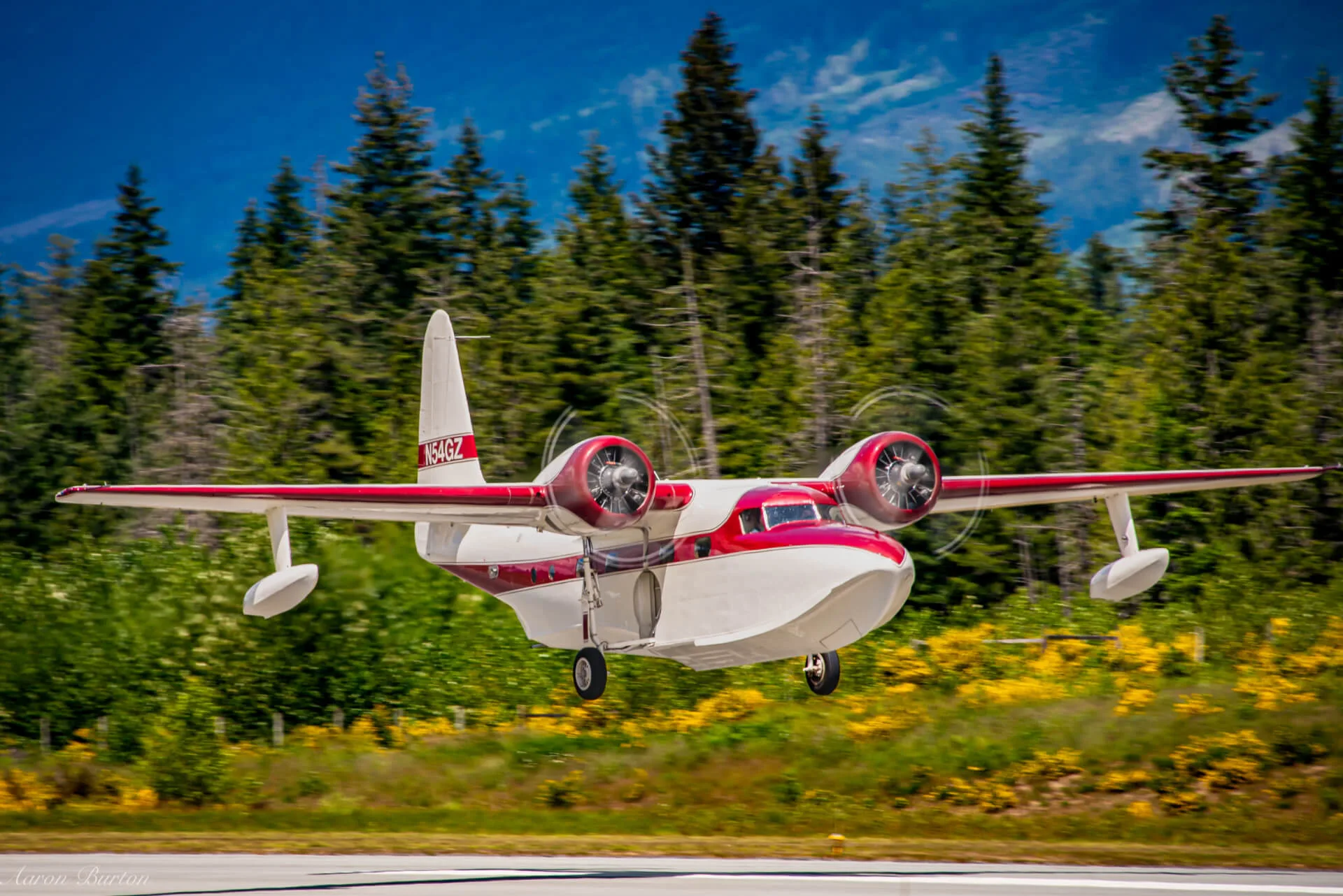 Exterior view of a 1950 Grumman G-73 Mallard.